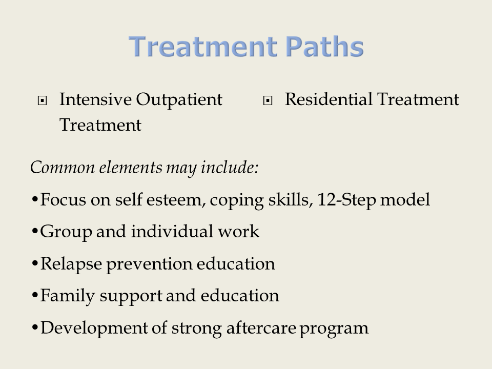 Treatment Paths